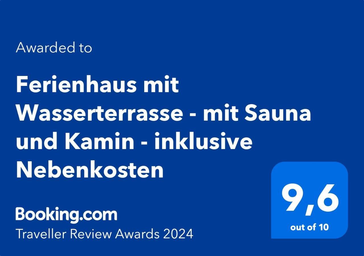 Ferienhaus Mit Wasserterrasse - Mit Sauna Und Kamin - Inklusive Nebenkosten ويندستش ريتز المظهر الخارجي الصورة